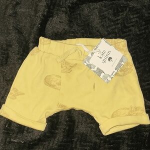 Kate Quinn 0-3 month shorts with sleeping fox pattern
